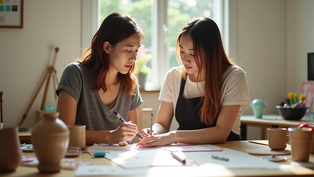 Community art session group