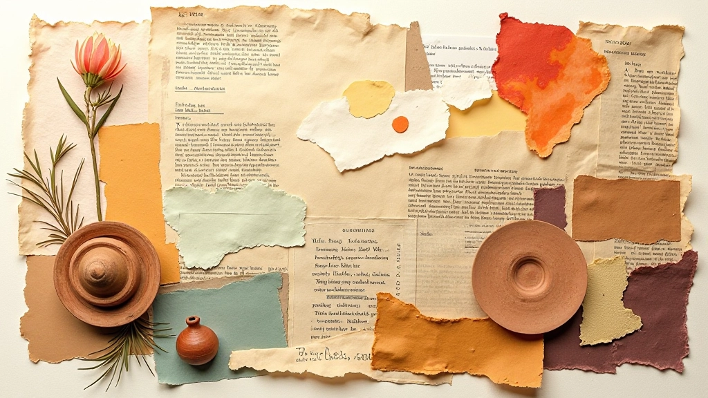 Collage mixed media creation